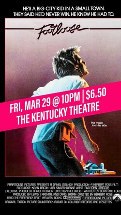 Original poster for "Footloose" the movie
