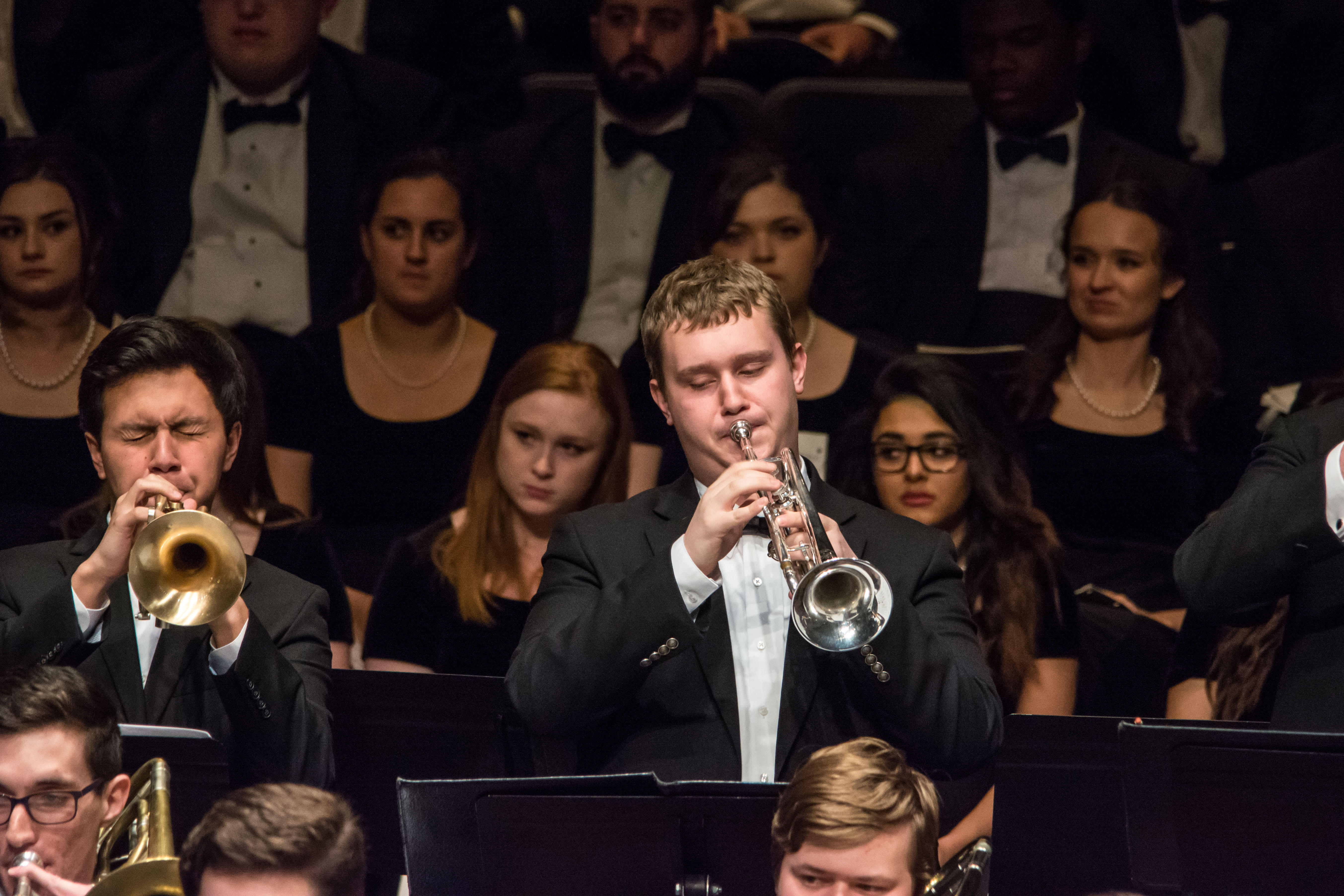 People playing trumpet