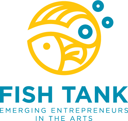 Fish Tank logo in yellow and blue 