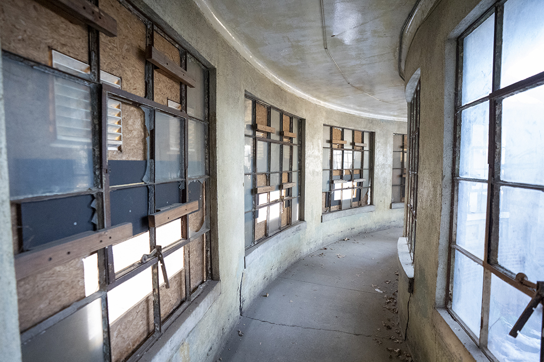 hallway in ellis island museum