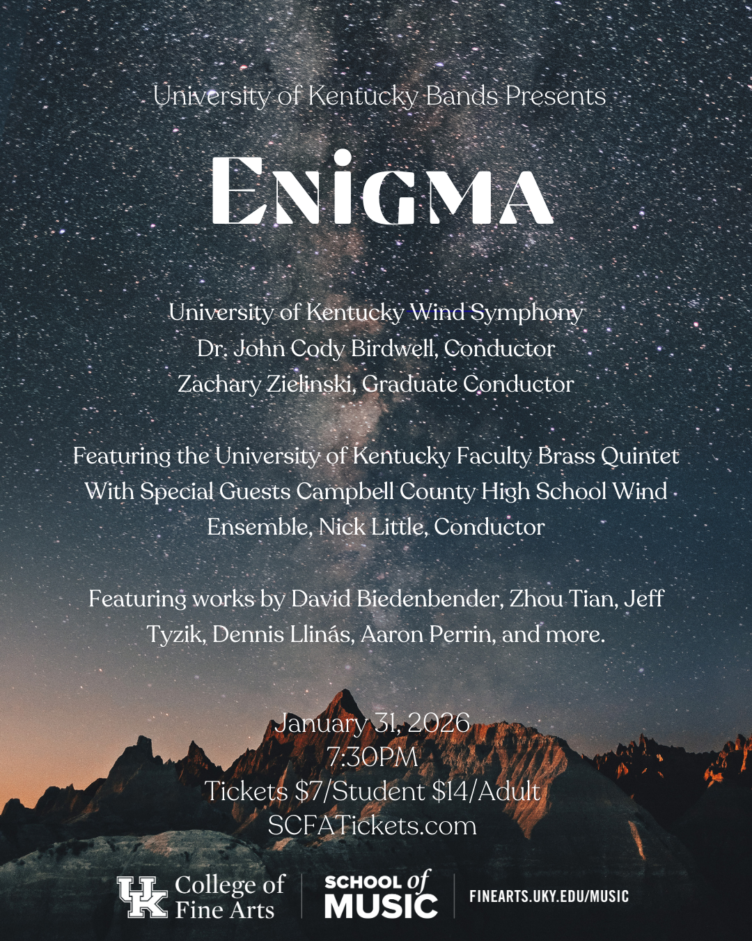 UK Wind Symphony presents "Enigma"