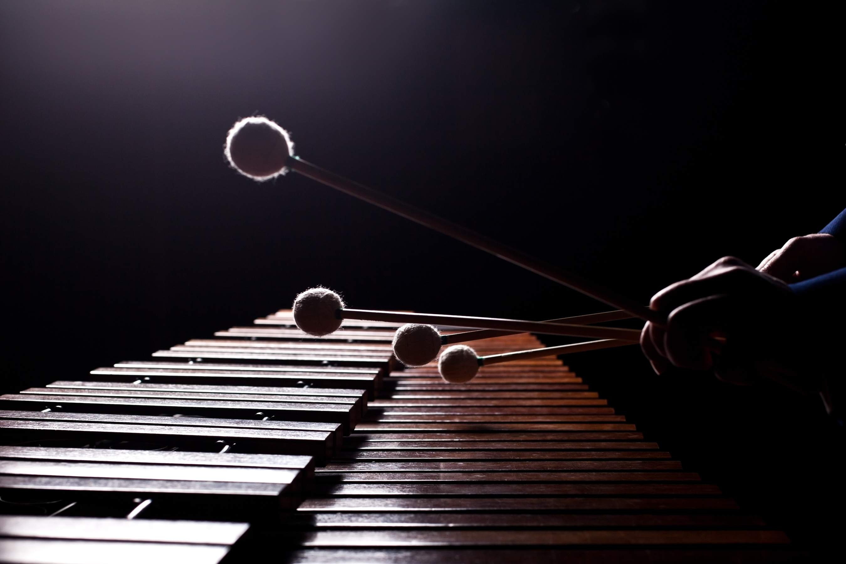close up of xylophone and mallets