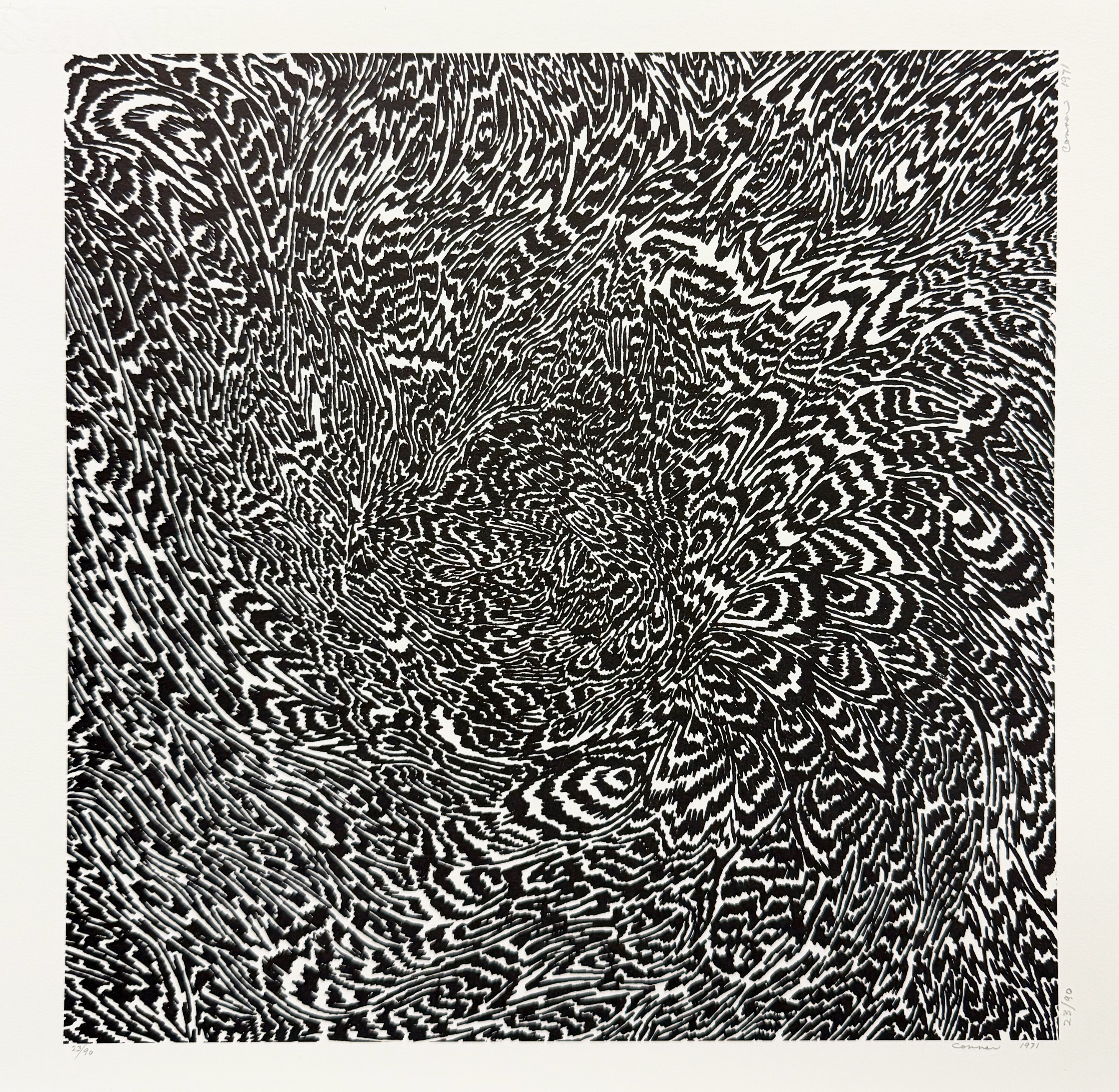 Bruce Conner, #125, 1971, offset lithograph on paper. Collection of the UK Art Museum, gift of the Conner Family Trust. 