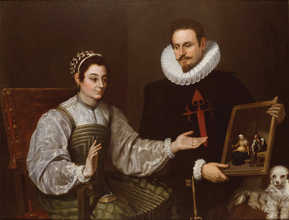 knight and woman sitting