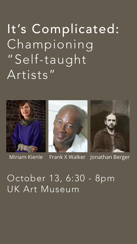 Poster image for Panel Discussion with headshots of Jonathan Berger, artist and poet Frank X Walker, and art historian Miriam Kienle.