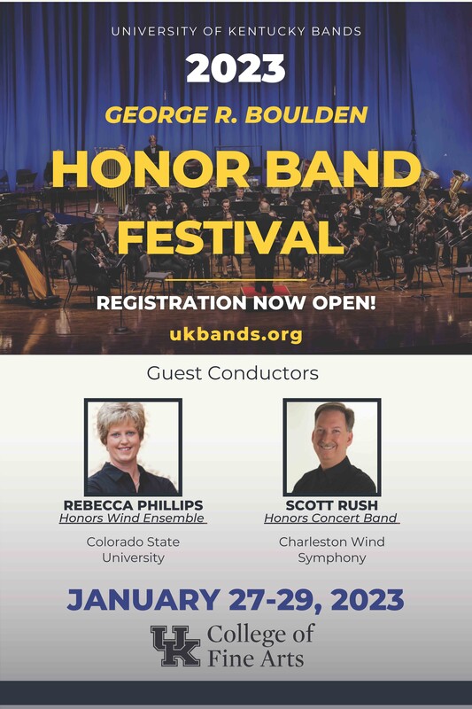 George Boulden Honor Band Event Poster
