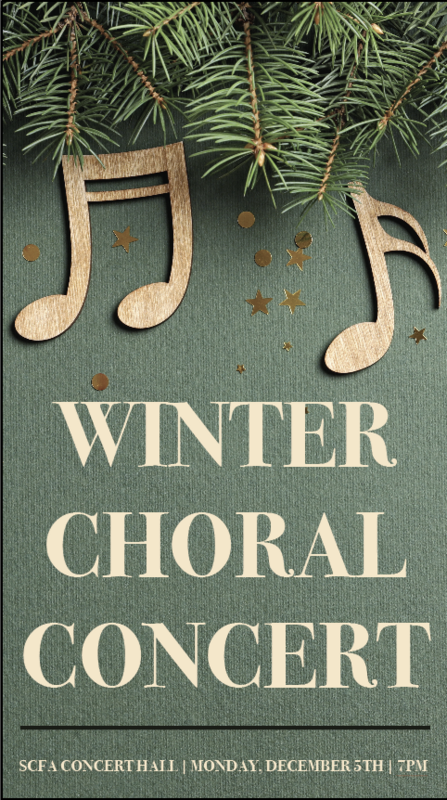 winter choral concert poster