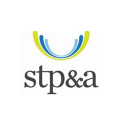 spa logo greens and blues