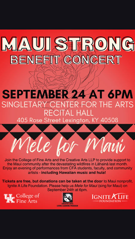 Maui Benefit Concert graphic