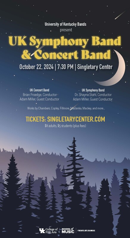 band concert graphic, text on page, decorative only