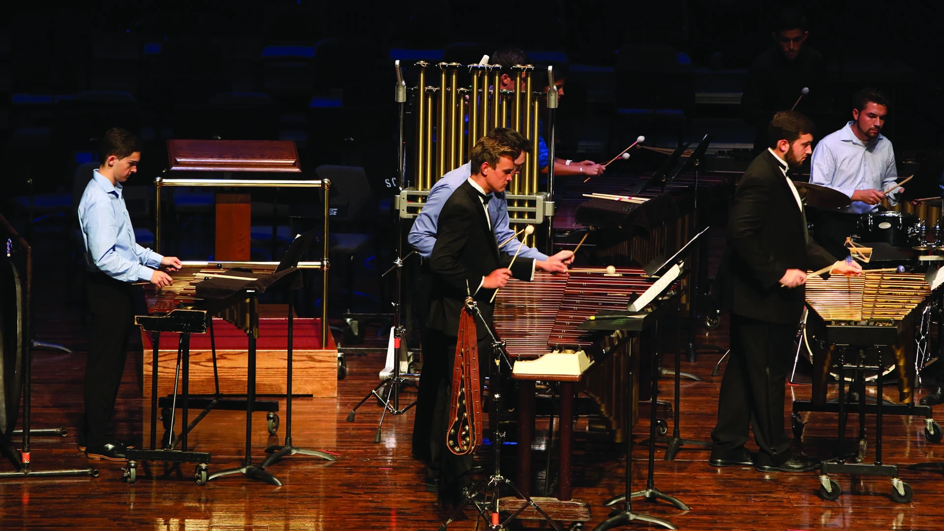 Percussion Ensemble on Singletary Concert Hall