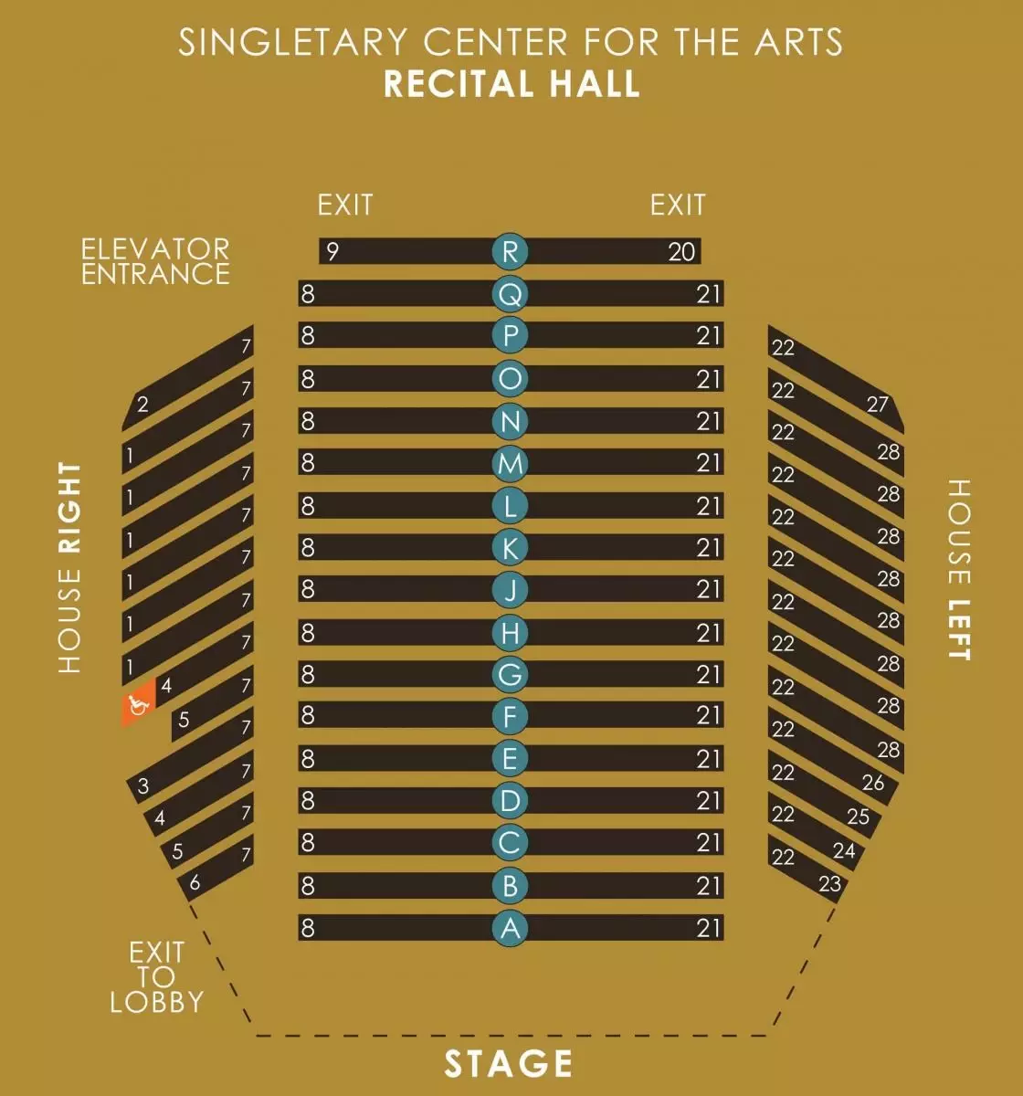 Singletary Center Concert Hall Seat Chart