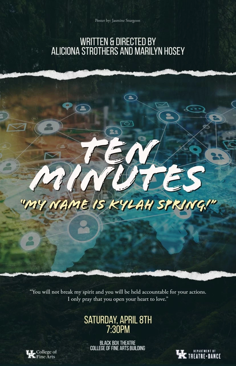 Poster for "Ten Minutes, 'My Name is Kylah Spring'"