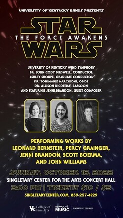 poster for UK Wind Symphony Star Wars concert