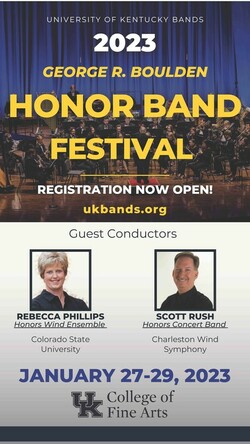 George Boulden Honor Band Event Poster