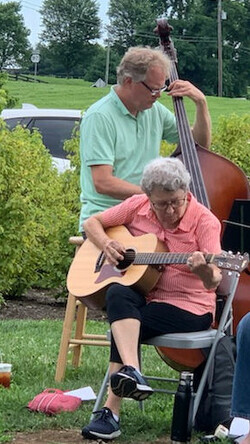 four musicians outside