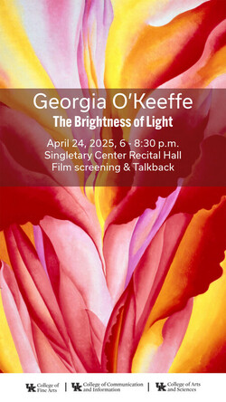 georgia o'keeffe screening poster