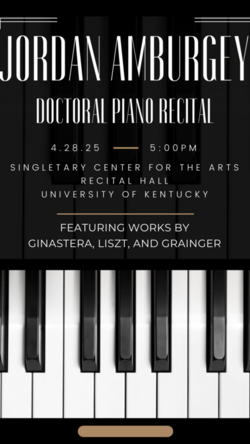 recital poster