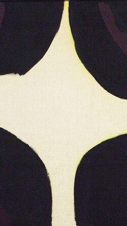 Kimber Smith, Untitled (Black Quarter Circles), undated, oil on canvas. Collection of the UK Art Museum, anonymous gift. 
