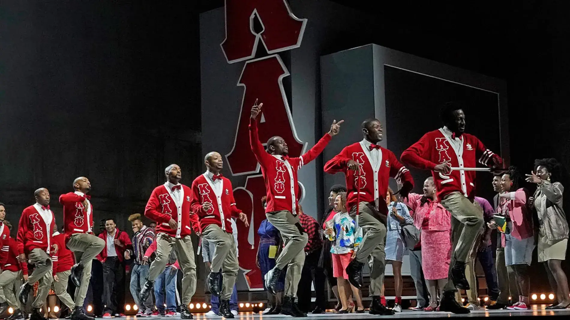 Production still of Fire Shut Up in My Bones onstage at The Met
