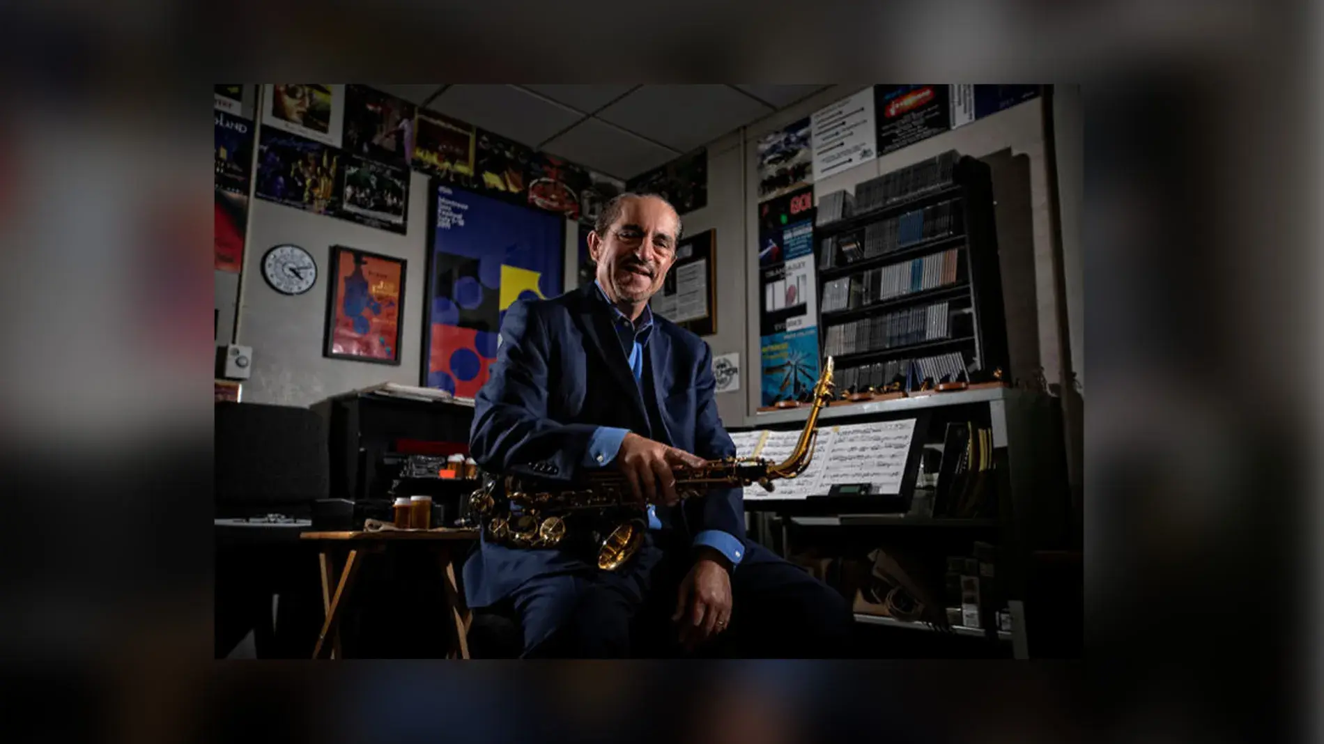 Osland is recognized for his work as a jazz educator in the November issue of DownBeat magazine. Mark Cornelison | UK Photo.