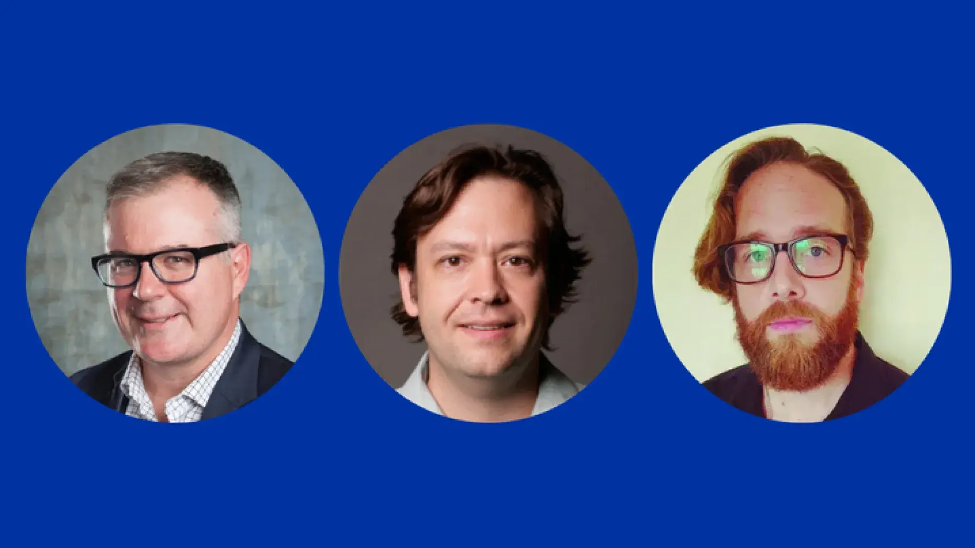 Headshots of three University of Kentucky professors