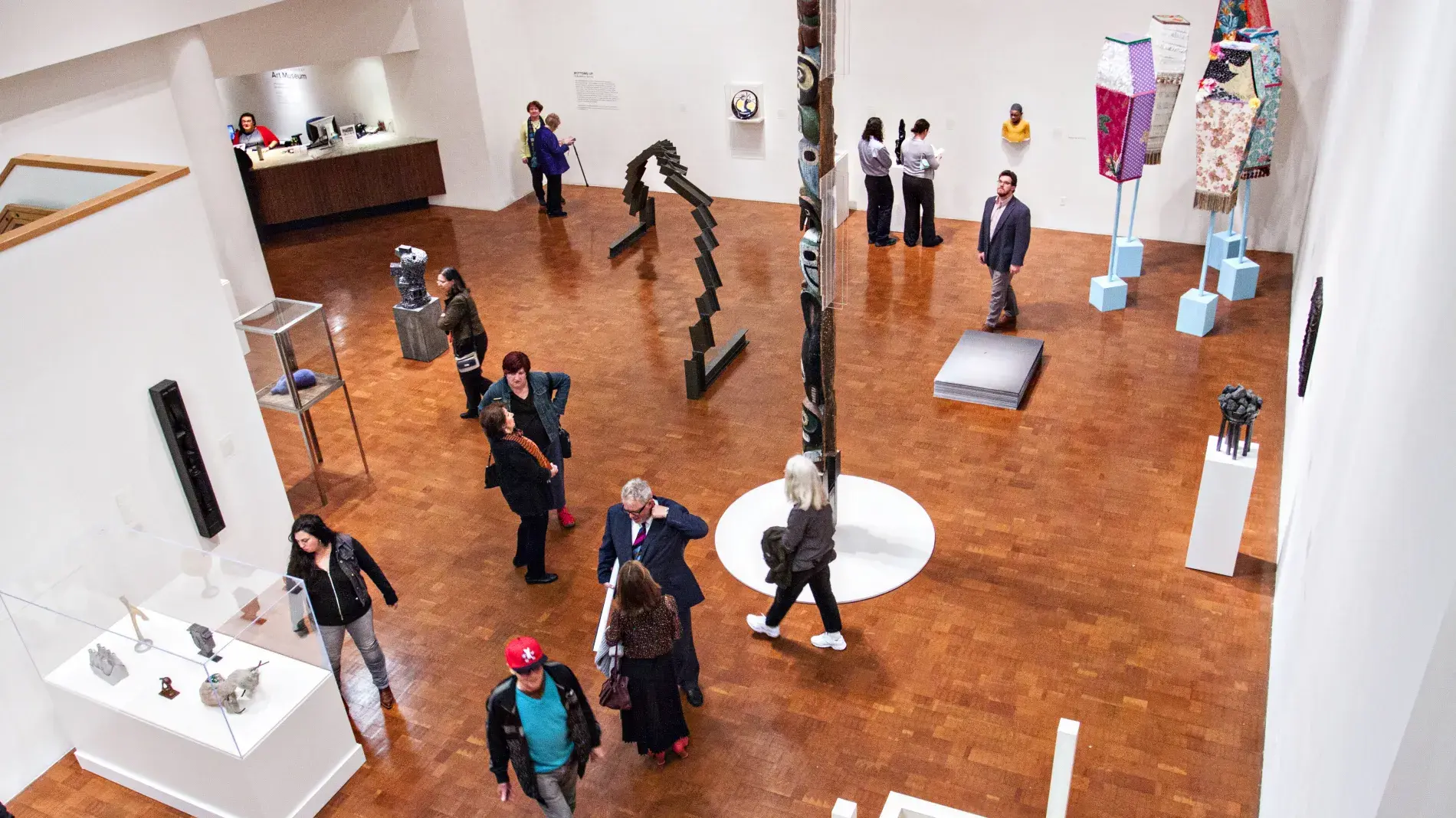 Vistors in Museum gallery