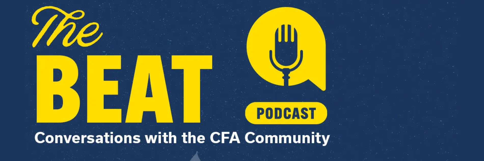 the beat podcast graphic with wildcat illustration