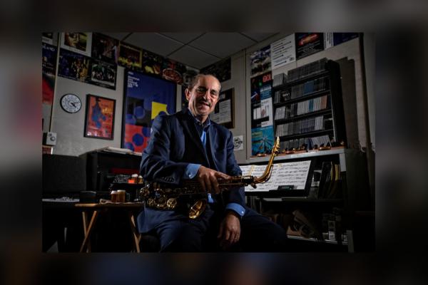 Osland is recognized for his work as a jazz educator in the November issue of DownBeat magazine. Mark Cornelison | UK Photo.