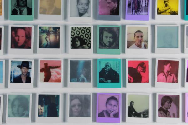 Image credit: Letitia Quesenberry, from the series little darlings, 2014–ongoing, panel, lacquer, photo, wax, resin, 6 x 5 x .25 in each, photo courtesy of the artist.