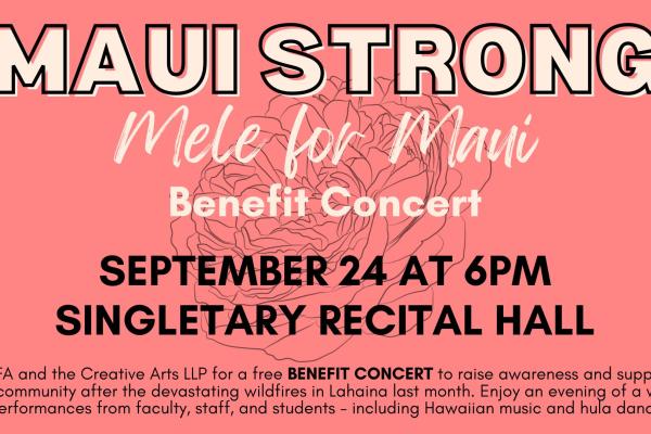 maui strong poster with text