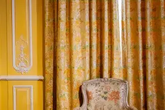 Photo of yellow curtains by Lainey Van Vliet
