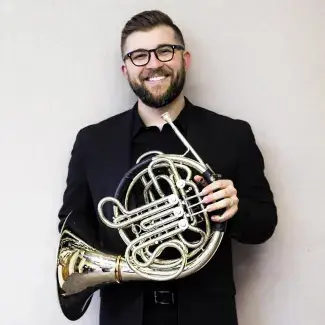 John-Morgan Bush with french horn