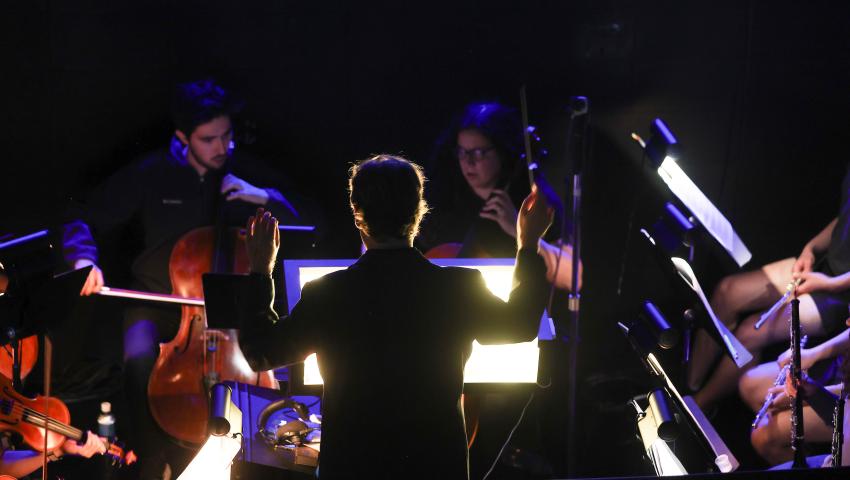 orchestra in pit