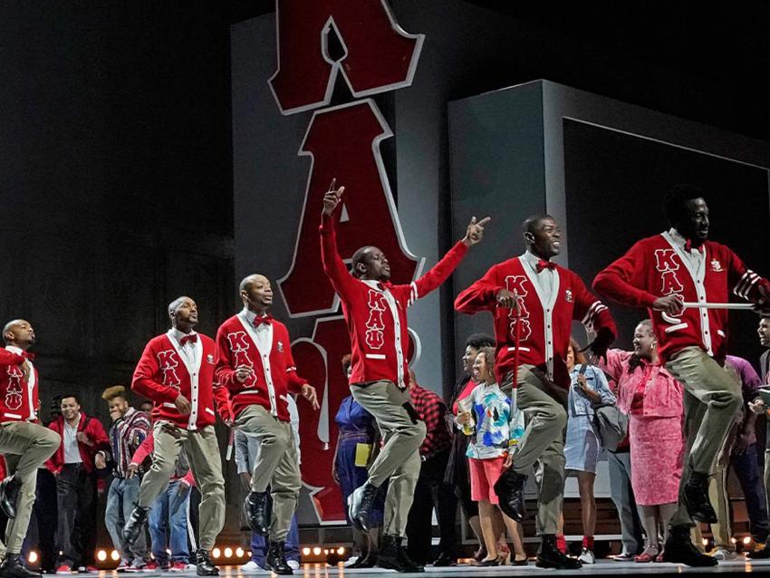 Production still of Fire Shut Up in My Bones onstage at The Met