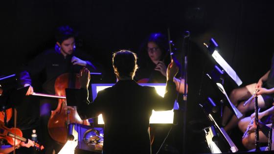 orchestra in pit