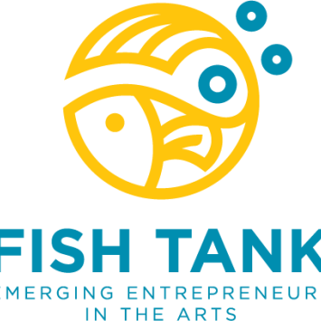 Fish Tank logo in yellow and blue 