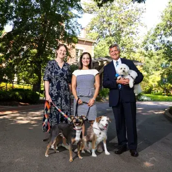 School of Music faculty Scott Wright, Alison Nicotera and ToniMarie Marchioni make up the Maribo Trio, a name they chose by combining the names of their dogs on August 15, 2025. Photo by Carter Skaggs | UKphoto