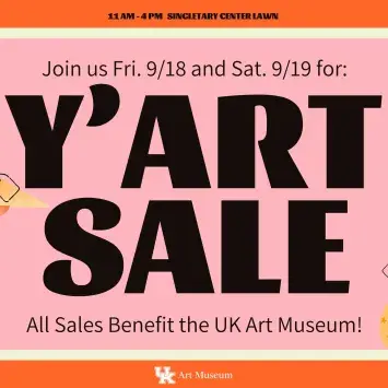 Y'Art Sale Fundraiser Sept. 18 and 19