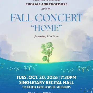 Fall Concert "Home" Chorale and Choristers graphic