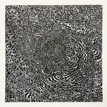 Bruce Conner, #125, 1971, offset lithograph on paper. Collection of the UK Art Museum, gift of the Conner Family Trust. 